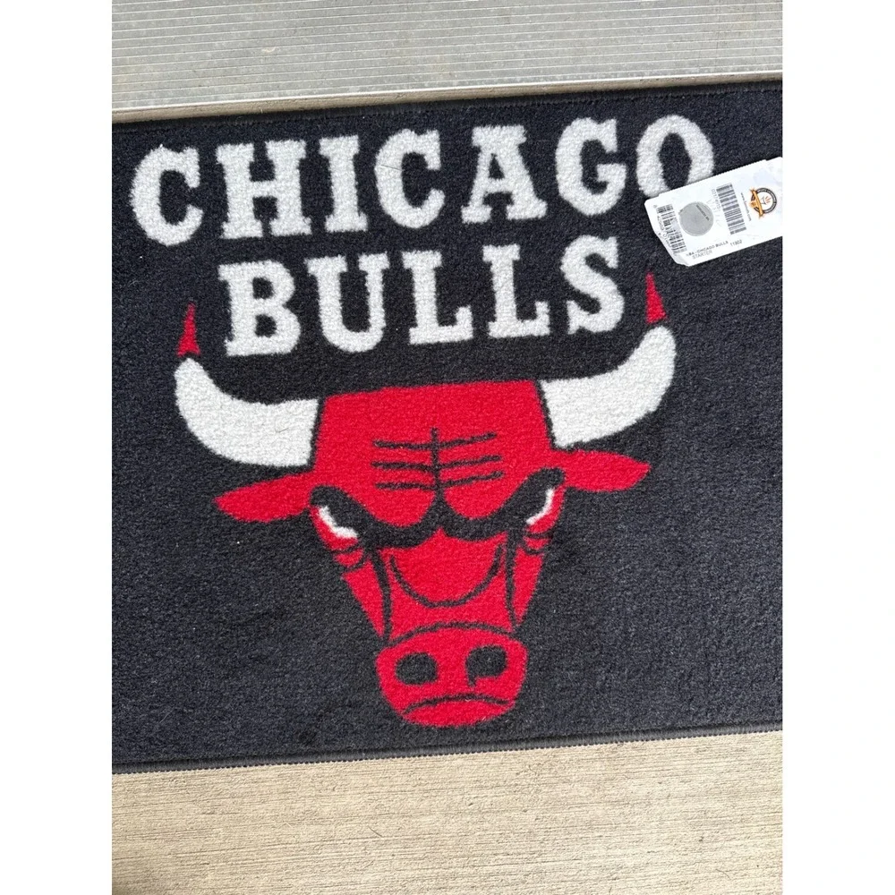 Fanmats‎ Chicago Bulls Door Mat NBA 20x30 Black New Starter Rug Logo